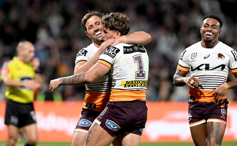 Reece Walsh in action for the Brisbane Broncos.