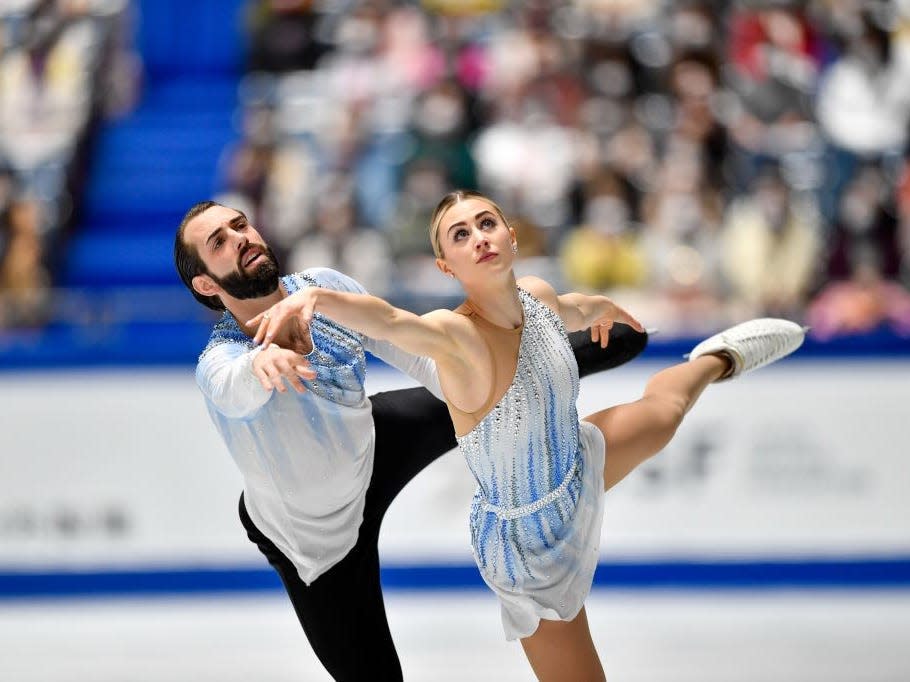 Figure skaters Ashley Cain-Gribble and Timothy Leduc
