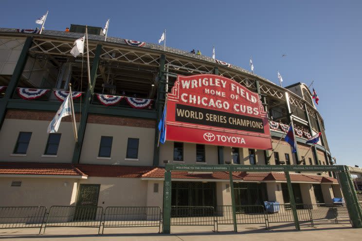 Wrigley Field has never looked tastier. (Getty Images/Barry Brecheisen)