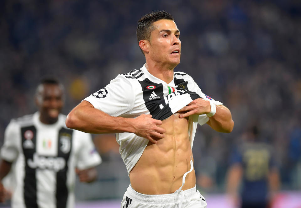 Ronaldo’s goal against Manchester United on Wednesday was as impressive as his midsection, but the 33-year-old has struggled since leaving Real Madrid for Juventus in July. (Reuters)