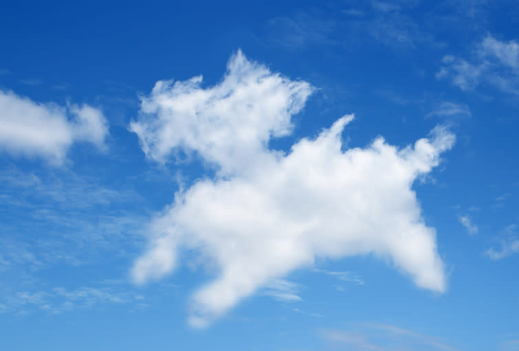 <span class="caption">Can you see what I see?</span> <span class="attribution"><a class="link " href="https://www.shutterstock.com/image-photo/blue-sky-background-white-cloud-look-462248776?src=L991bCv37XHH-RRYqdoa6Q-1-17" rel="nofollow noopener" target="_blank" data-ylk="slk:prapann/Shutterstock;elm:context_link;itc:0;sec:content-canvas">prapann/Shutterstock</a></span>