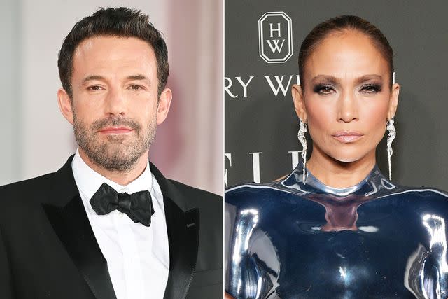 <p>Daniele Venturelli/WireImage; Charley Gallay/Getty Images for ELLE</p> Ben Affleck and Jennifer Lopez