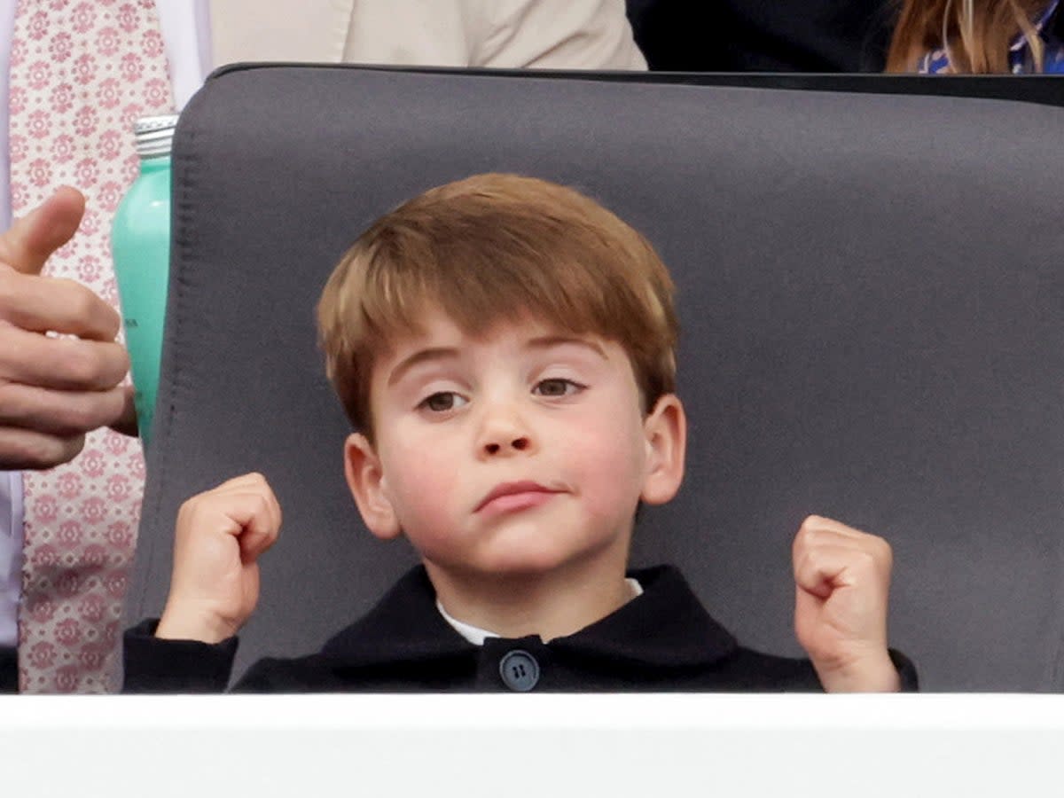 Prince Louis during the Platinum Jubilee Pageant (Getty Images)