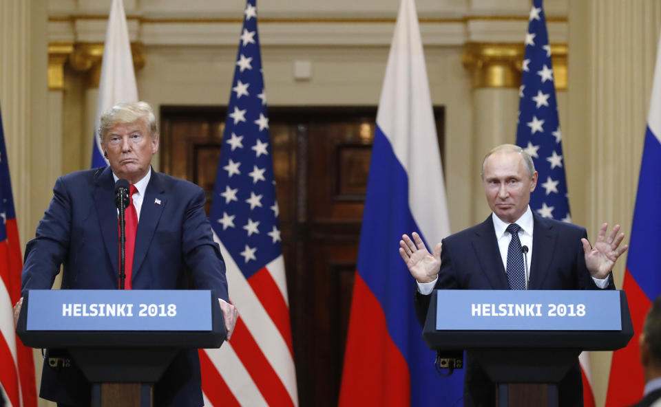 President Trump and Vladimir Putin