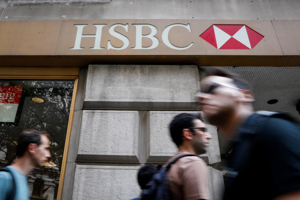 HSBC's  profits fell by 28% in the first three months of the year as the Russia-Ukraine war continues to have 'devastating consequences'. Photo: Brendan McDermid/Reuters