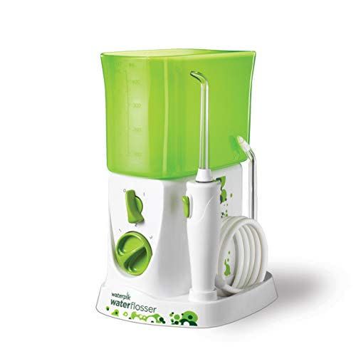 7) Waterpik Water Flosser for Kids, Countertop Water Flosser for Children and Braces, WP-260, Green