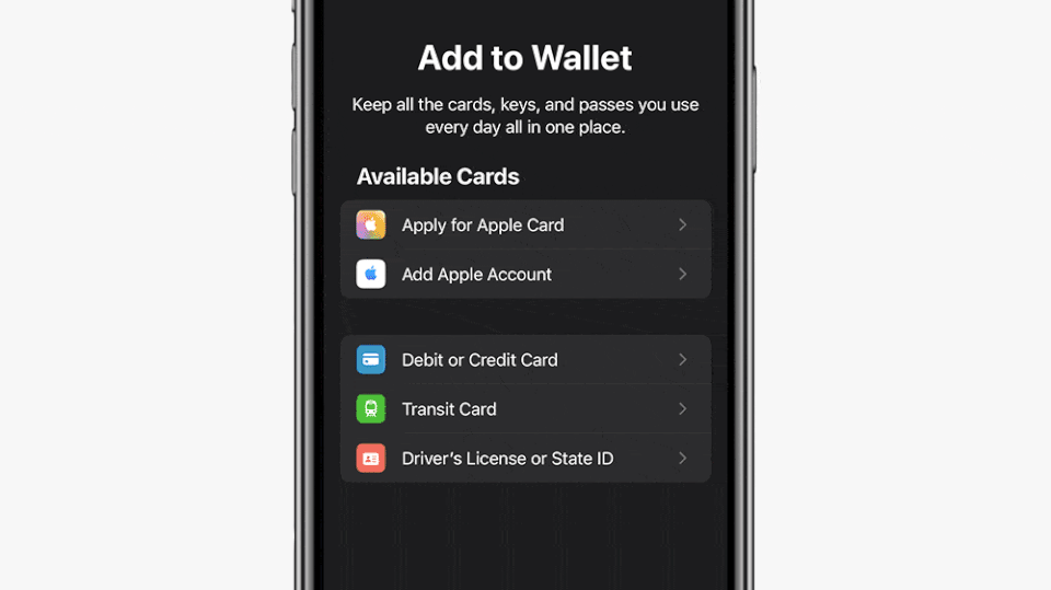 adding gift card to apple wallet