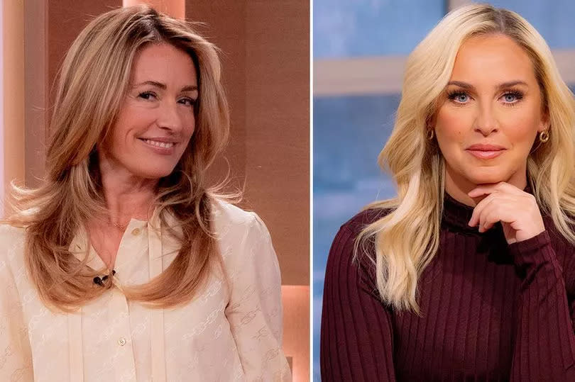 Cat Deeley, left, and Josie Gibson, right.