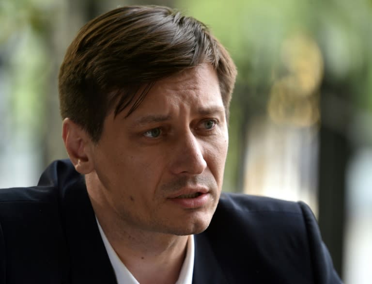 Exiled Kremlin critics including former lawmaker Dmitry Gudkov urge EU countries to do more to welcome Russians fleeing Vladimir Putin's regime (Sergei SUPINSKY)