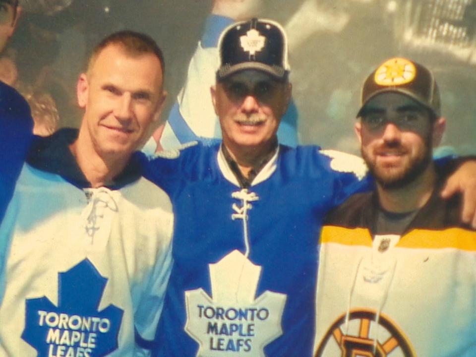 Terry Roberts, left, died in a workplace incident on Sept. 27. His father-in-law, John Connors (middle) and brother-in-law, Craig Connors (right), say he was a good man and a great husband. 