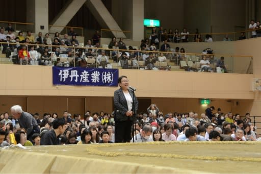 Tomoko Nakagawa, the mayor of the Japanese city of Takarazuka, was barred from delivering a speech inside the hallowed sumo ring