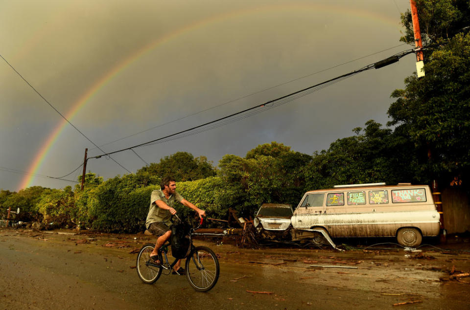 Heavy Rains Trigger Mudslides in Southern California