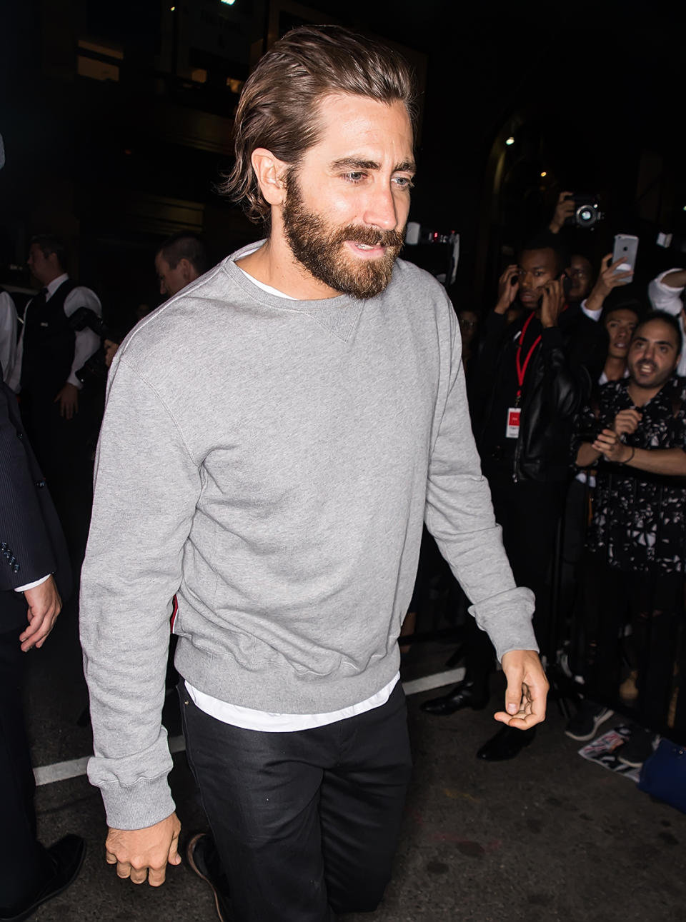 <p>Jake Gyllenhaal arrives at Calvin Klein Collection fashion show during New York Fashion Week on September 7, 2017. (Photo by Gilbert Carrasquillo/GC Images) </p>