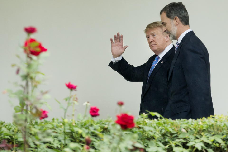 FOTOS: Así fue el encuentro de los Reyes de España con los Trump en la Casa Blanca