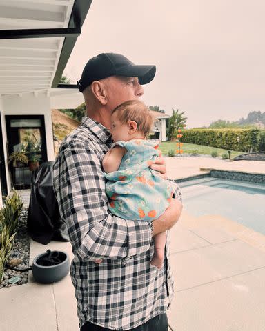 <p>Rumer Glenn Willis/Instagram</p> Bruce Willis and granddaughter Louetta