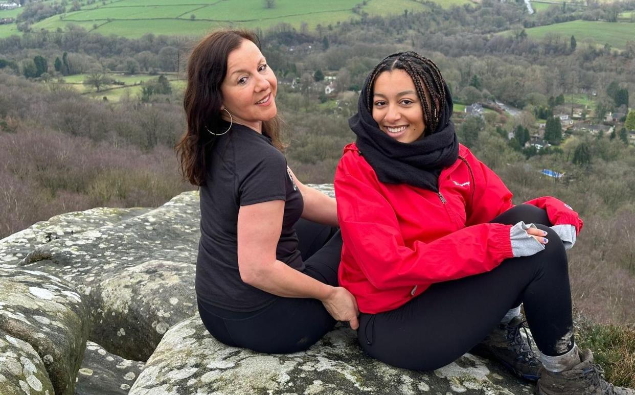 Jo Fernandez and her daughter Maya on Adventure Yogi wellness retreat