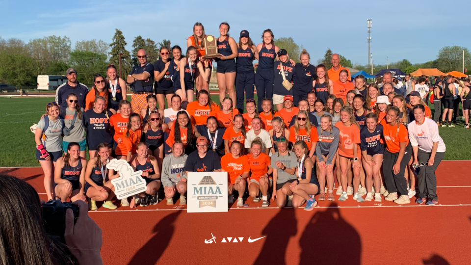 The Hope College women's track and field team repeated as MIAA champions.
