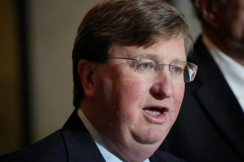 Mississippi Republican Gov. Tate Reeves thanks lawmakers for passing a state incentives package for a Mississippi factory that will manufacture batteries for electric vehicles.