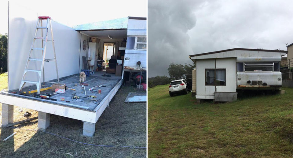 Jemma Paewhenua has paid tribute to the NSW Rural Fire Service for saving her family home in Milton on the state's south coast during the recent winter bushfires. Source: Supplied/ Jemma Paewhenua