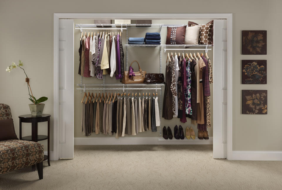 Closet organizer kit and better closet storage from Canadian Tire