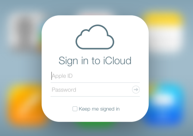 Apple iCloud sign in 