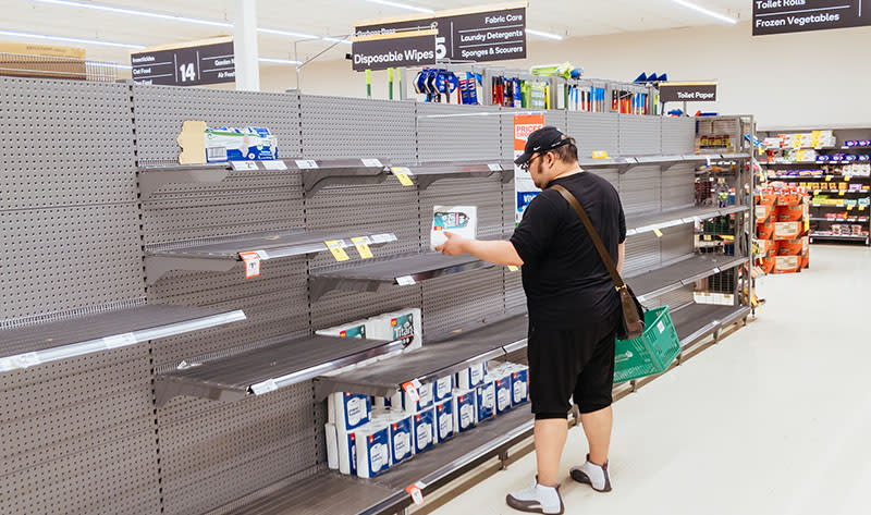 As supermarket shelves remain empty, one Perth mum has gone viral with her stockpiling hack. Photo: Getty