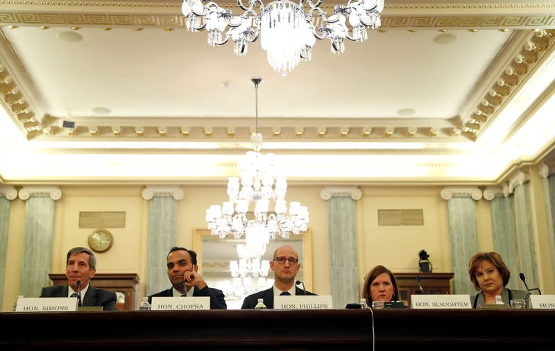 FILE PHOTO: Federal Trade Chairman and Federal Trade Commissioners testify on the "Oversight of the Federal Trade Commission" in Washington