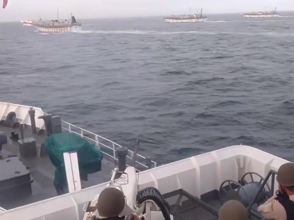 Argentina coast guard fires on Chinese boat fishing illegally