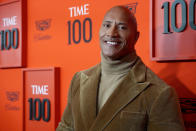 À la 1ère place : Dwayne Johnson retrouve, deux ans plus tard, sa place de n°1 dans ce top. L’ancien joueur de football américain désormais acteur de films d’action a gagné, ces douze derniers mois, 89,4 millions de dollars (80,7 M d’euros). La star de la saga Fast and Furious dont le dernier volet Fast and Furious: Hobbs and Shaw est sorti le 7 août dernier prouve à son banquier qu’il mérite bien son surnom de "The Rock" ! ©Sean Zanni/Patrick McMullan via Getty Images