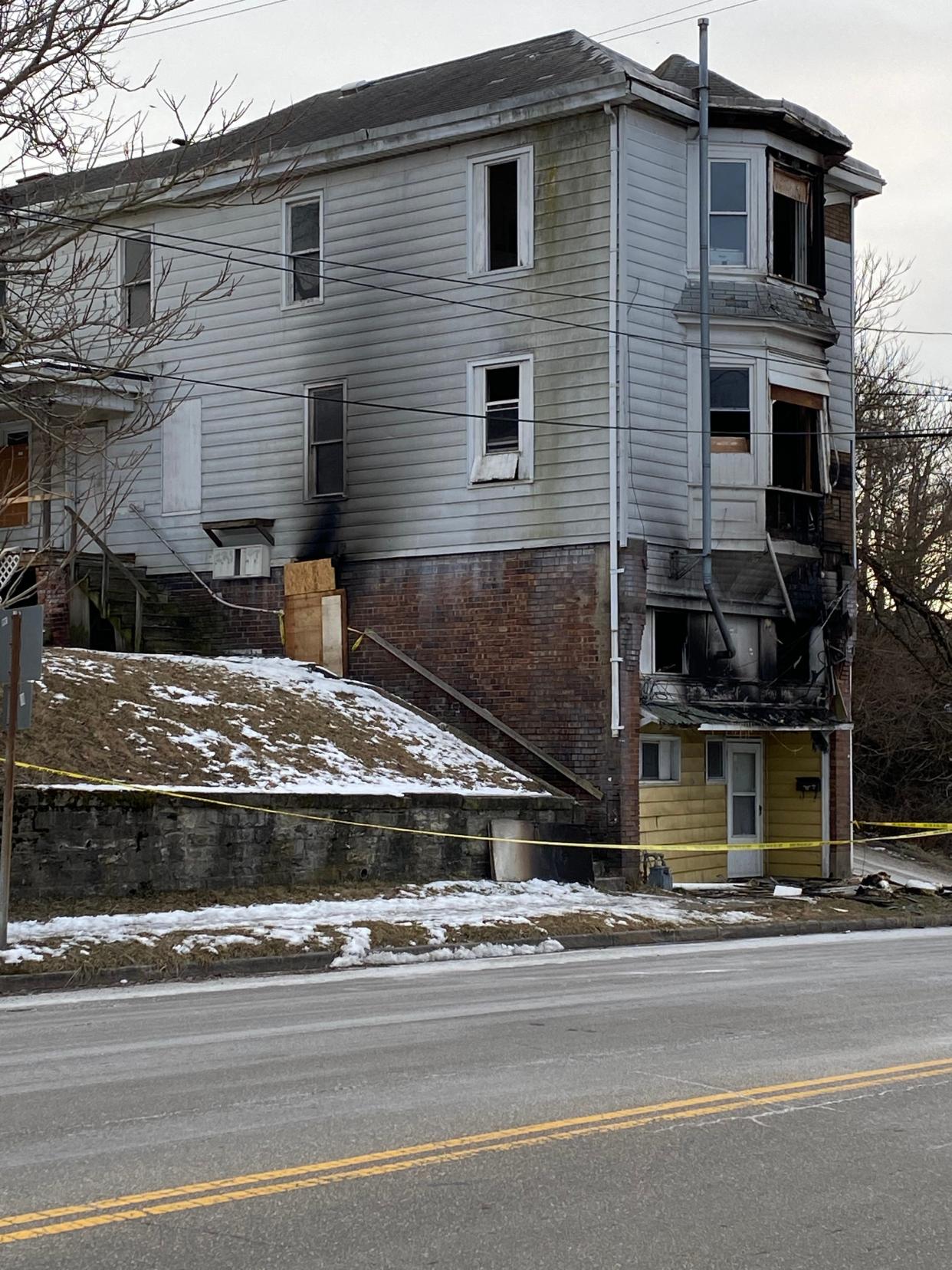 The Guernsey County Land Bank will seek funding through the Building Demolition & Site Revitalization program by the Ohio Department of Development to raze an apartment building in the 100 block of North Fifth Street in Cambridge after it was severely damaged by fire nearly a year ago.