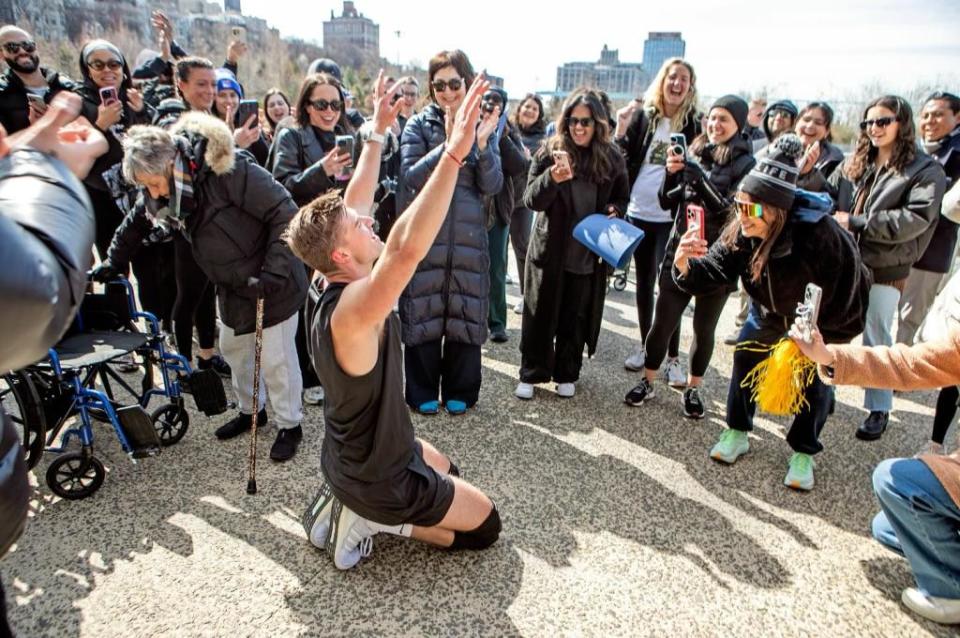 Head celebrates his victorious lunges. Instagram/Austin Head