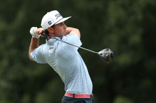 J.T. Poston on the way to a final-round 62 and his first US PGA Tour title in the Wyndham Championship