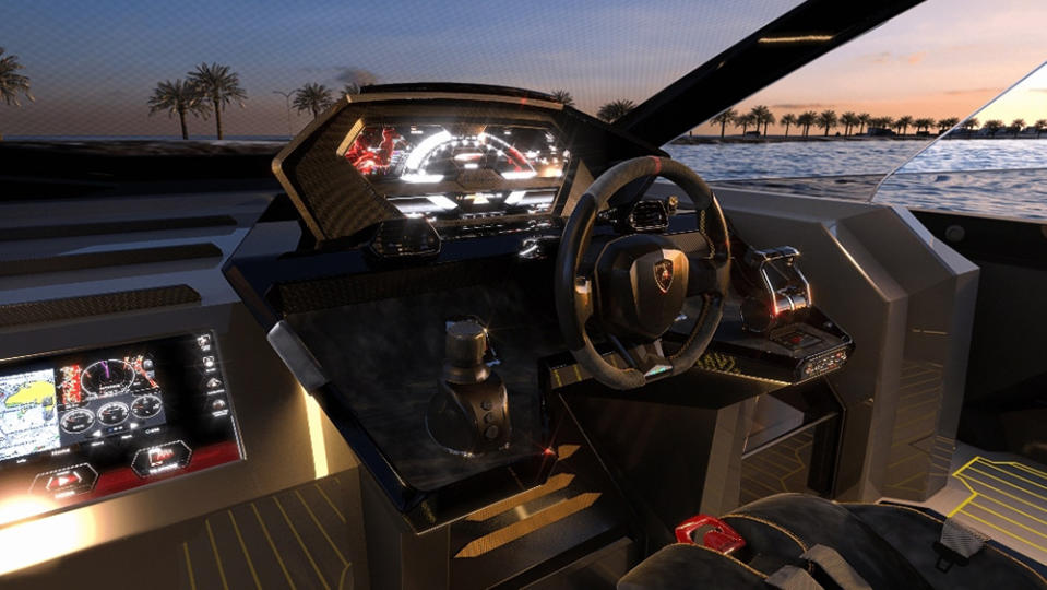 Inside the Lamborghini 63