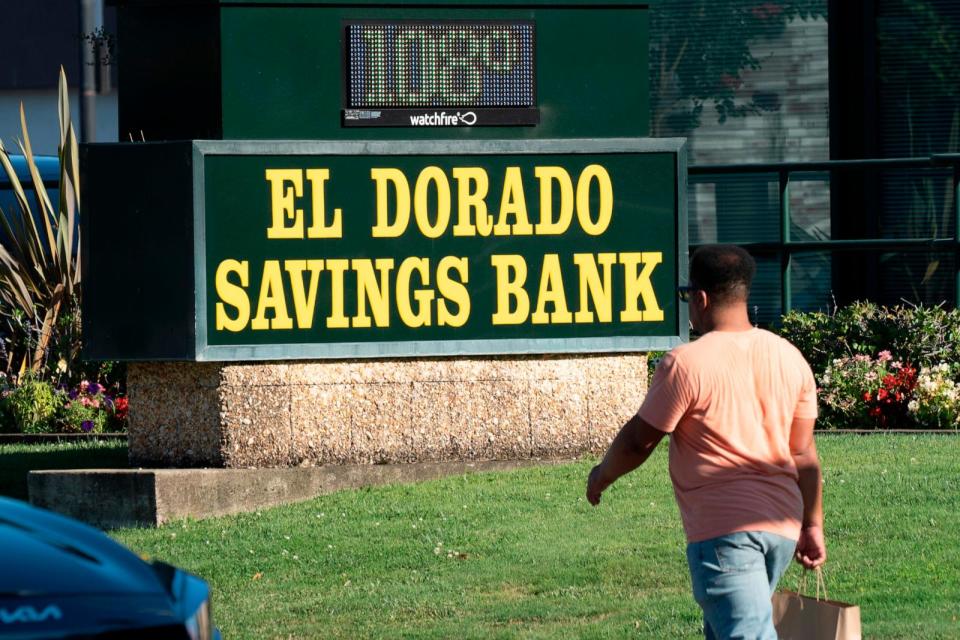 PHOTO: A temperature of 108 degrees is displayed on a bank sign in Sacramento, Calif., July 3, 2024. (Rich Pedroncelli/AP)