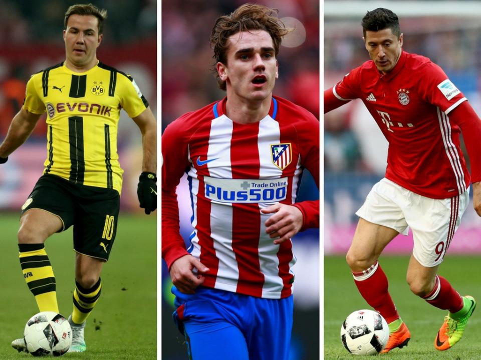 Gotze, Griezmann, Lewandowski - all wanted men