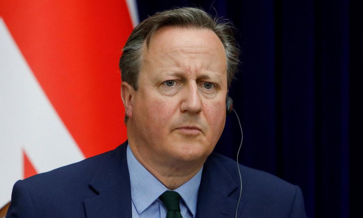 <span>David Cameron said it was hugely helpful that Saudi Arabia was looking at normalising relations with Israel as part of a political solution.</span><span>Photograph: Vladimir Pirogov/Reuters</span>