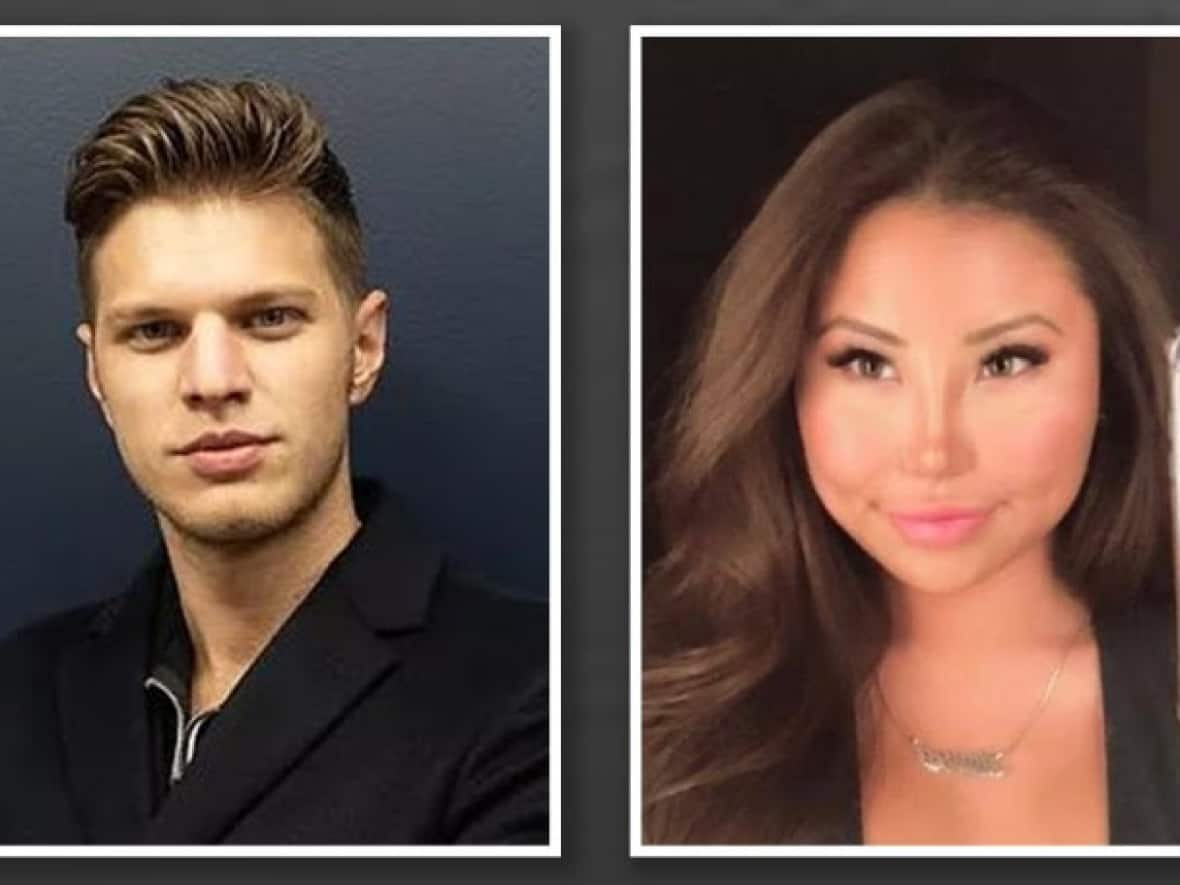 Police say Oliver Karafa and Yun (Lucy) Lu Li are facing a first-degree murder charge and an attempted murder charge. (Hamilton Police Service - image credit)