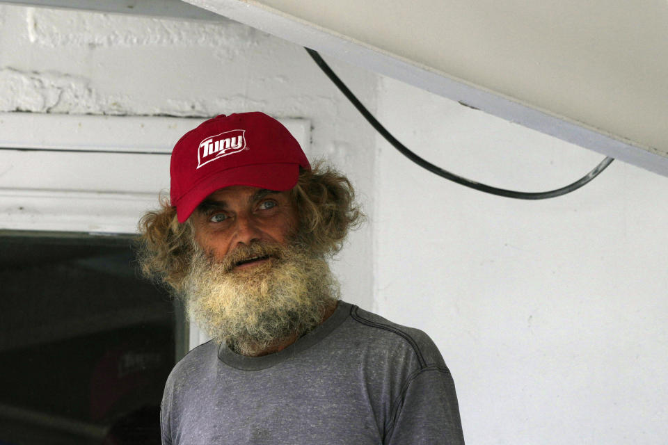 Australian Timothy Lyndsay Shaddock looks out from the tuna boat 