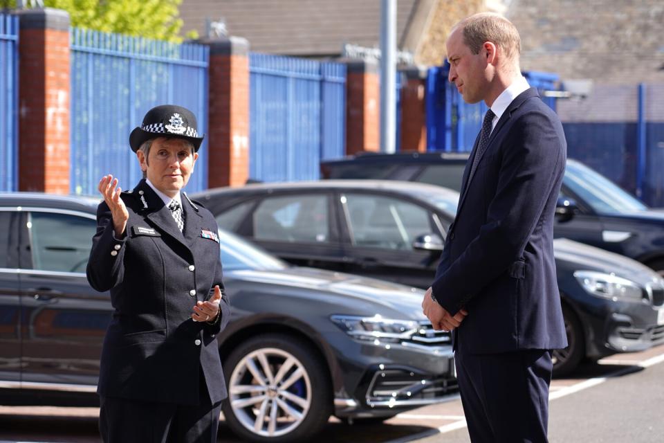 Commissioner Cressida Dick greets His Royal Highness Prince William