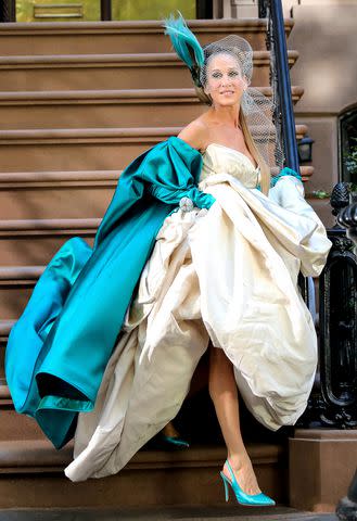 <p>Jose Perez/Bauer-Griffin/GC Images</p> Sarah Jessica Parker as Carrie Bradshaw