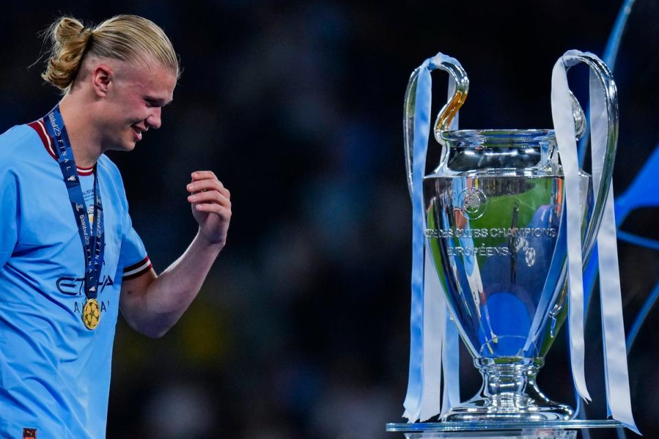 Erling Haaland exceeded expectations in his first season at Manchester City (AP)