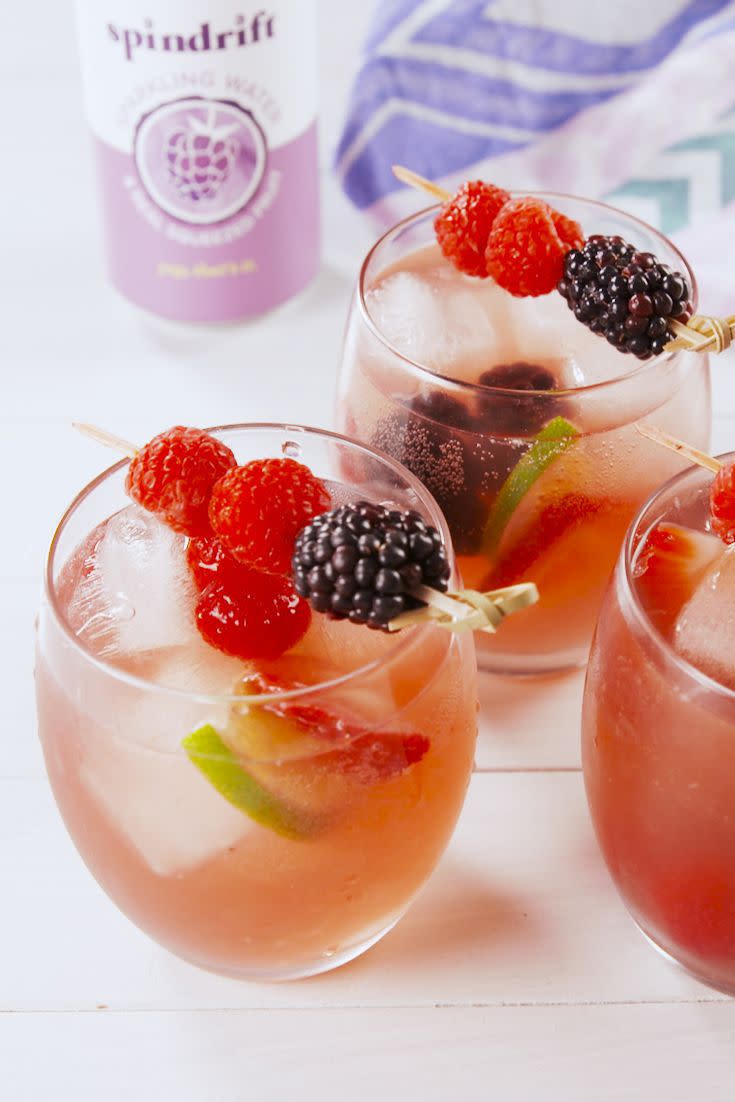 <p>*Insert cheers Boomerang here*</p><p>Get the recipe from <a href="https://www.delish.com/cooking/a21776566/rose-all-day-punch-recipe/" rel="nofollow noopener" target="_blank" data-ylk="slk:Delish.;elm:context_link;itc:0;sec:content-canvas" class="link ">Delish. </a></p>