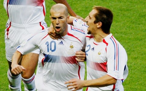 Zinedine Zidane celebrates  - Credit: Getty images