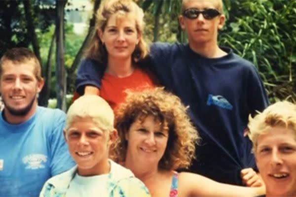 Mick (second from left) with his family. Photo: 7 News