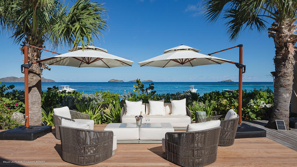 An outdoor lounge - Credit: Photo: Laurent Benoit for St. Barth Sotheby’s International Realty