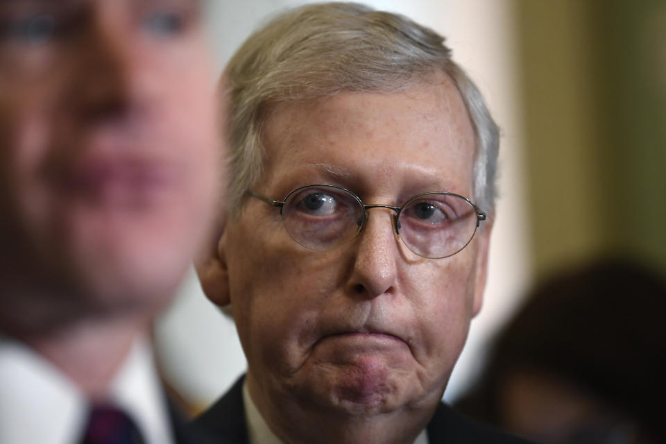 Senate Majority Leader Mitch McConnell vowed this week to restore coverage for people with preexisting conditions should the Supreme Court uphold the challenge to the Affordable Care Act.&nbsp; (Photo: ASSOCIATED PRESS)
