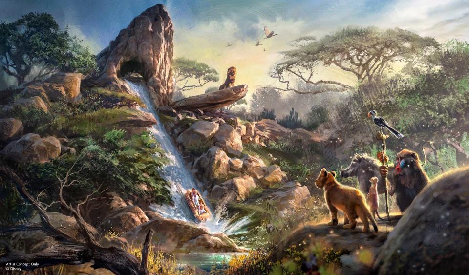 Guests can follow Simba's journey from cub to king when the first-ever attraction inspired by Walt Disney Animation Studios The Lion King debuts at Disney Adventure World in Paris. (Disney Parks)