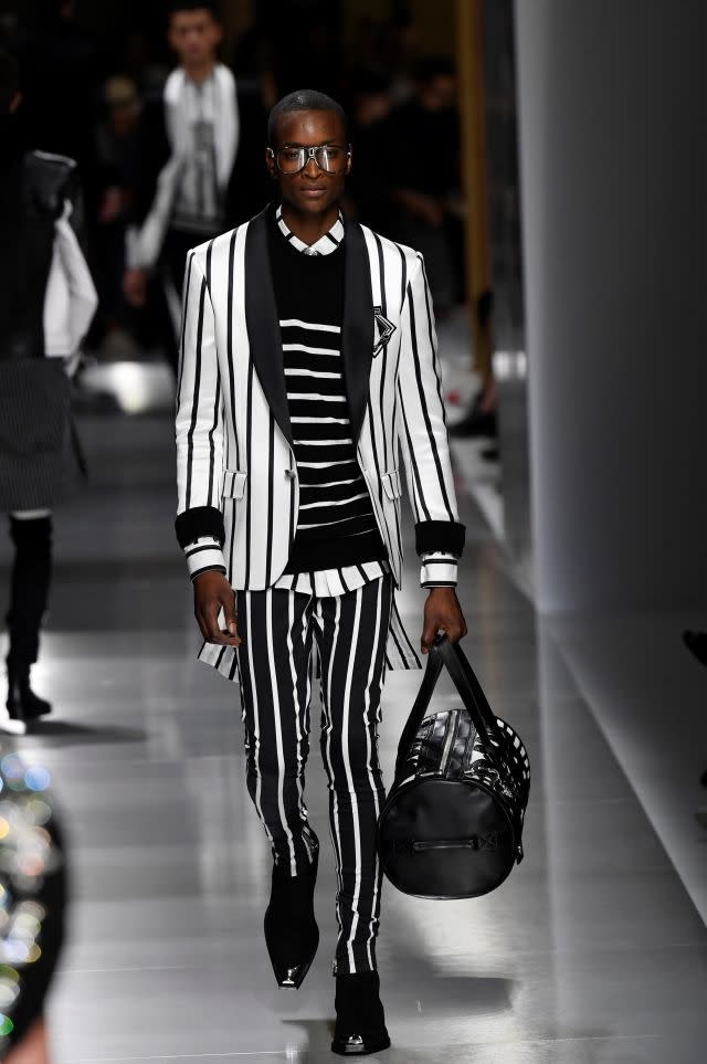 Stripes at Balmain - spring/summer 2018