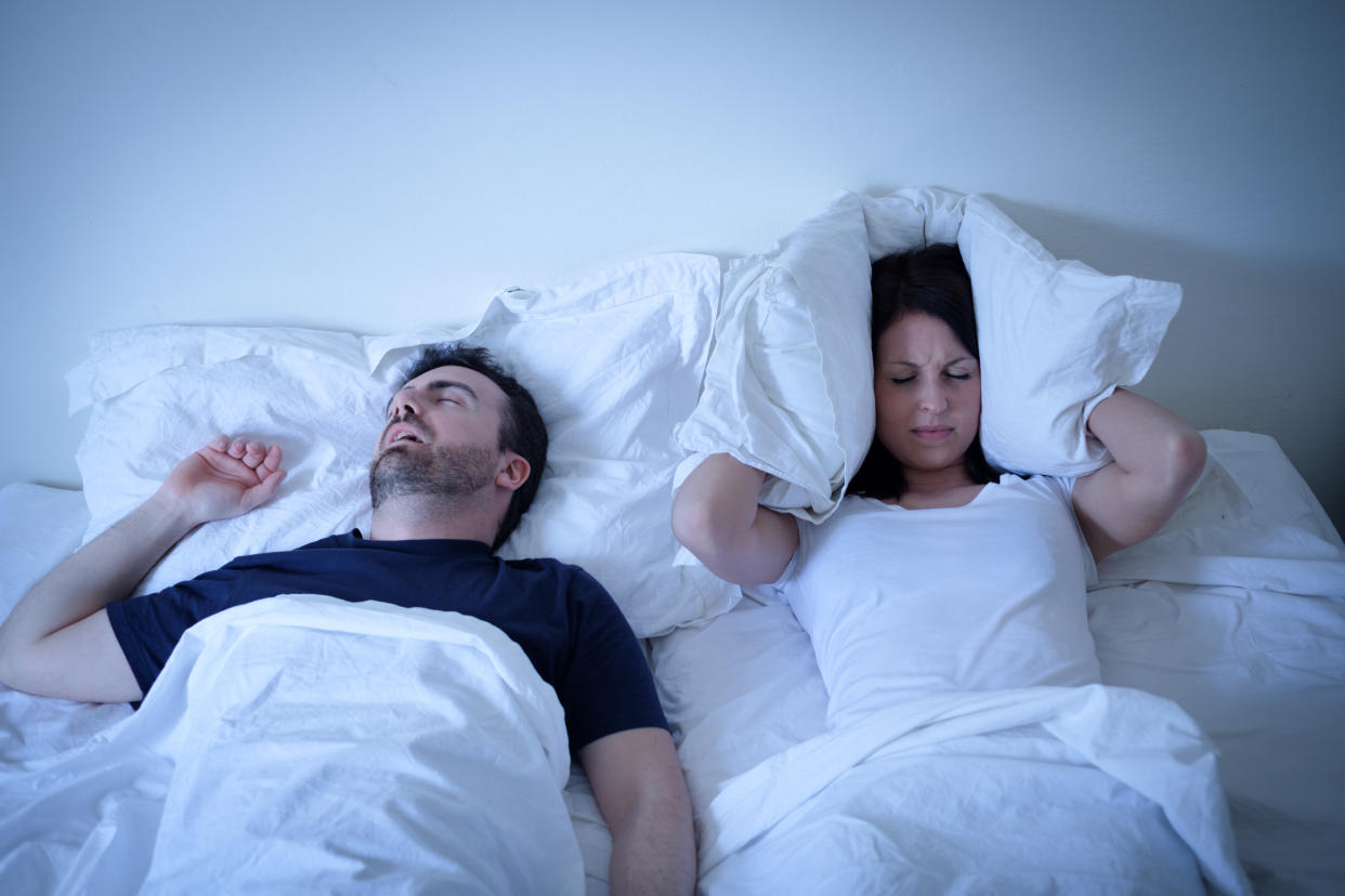 Is your partner’s snoring driving you mad? Photo: Getty