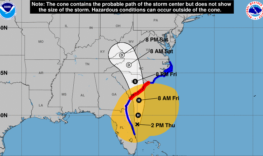 Tropical Cyclone Ian is expected to impact the Augusta area Friday.